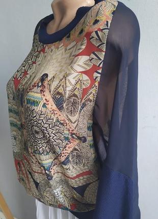 Блуза с натуральним шелком, реглан, yuki.2 фото