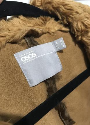 Шуба пальто плюш тедді від asos веган7 фото