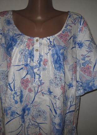Льняная блуза спенсер р-р18,2 фото