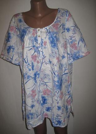 Льняная блуза спенсер р-р18,1 фото