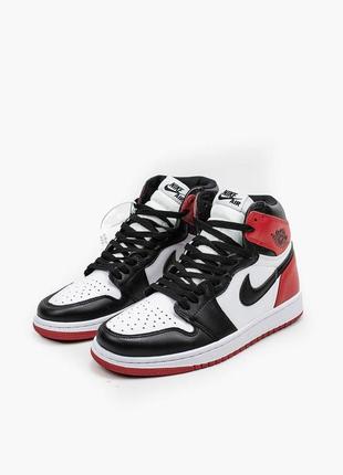 Кросівки air jordan 1 retro red\white\black4 фото