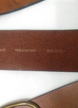 Стильный кожаный пояс ремень promod  made in italy4 фото