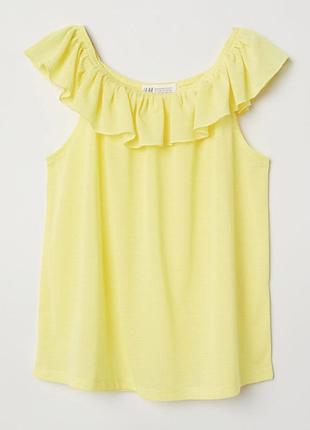 Блуза h&m 0619777006 158-164 см (12-14 років) жовтий 63538