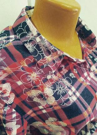 Рубашка женская сорочка цветочный принт gerry weber7 фото