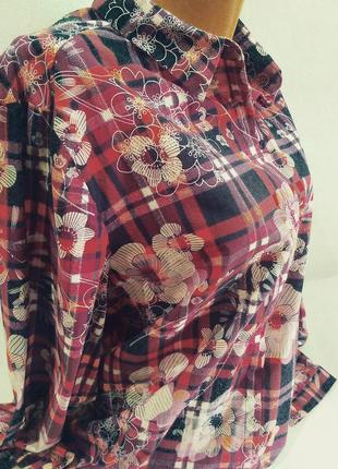Рубашка женская сорочка цветочный принт gerry weber9 фото