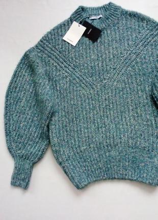 Шикарный свитер оверсайз с объёмными рукавами. pull&bear.4 фото