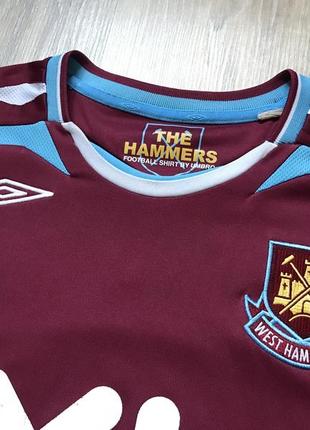 Чоловіча вінтажна футбольна джерсі umbro west ham united #15 saleh4 фото