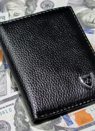 Кожаный тонкий портмоне кошелек dker натуральная кожа7 фото