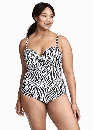 Раздельный купальник танкини в животный принт в идеальном состоянии