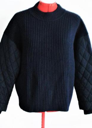 Пуловер светр *kenneth cole*оверсайз,з стьобаними рукавами, m3 фото