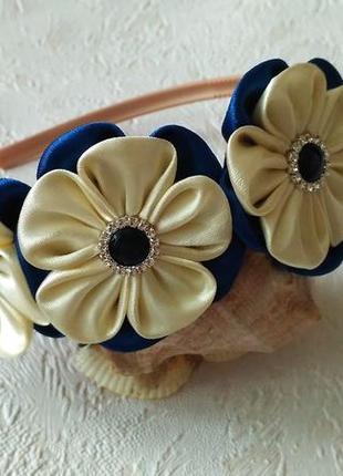 Аксесуари, прикраси для волосся. обруч обідок ободок вінок з квітами під шкільну форму