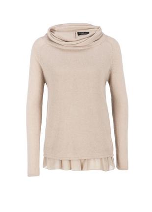 Шерстяная кофточка с комбинированным составом