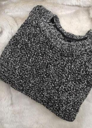 Серый серебристый блестящий свитер сетка полупрозрачный