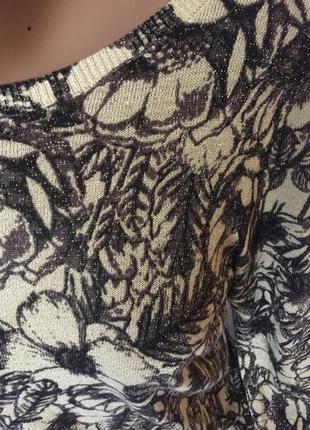 Шикарный легкий свитер , люрекс 4