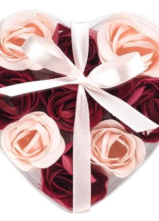 Мыло - роза , мыльные розы в подарочной упаковке1 фото