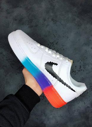 Чоловічі кросівки найк форс люмінесцентні nike air force "have a good game"2 фото