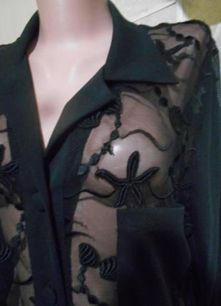 #эксклюзив#faust# paris#винтажная роскошная блуза #платье-рубашка #5 фото