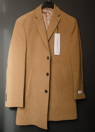 Вовняне пальто calvin klein, розмір l5 фото
