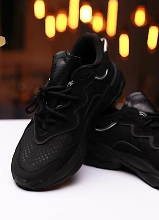 Кроссовки adidas ozweego leather black