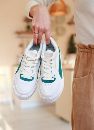 Кроссовки puma cali sport heritage white/teal2 фото