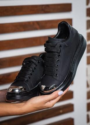 Кроссовки/кросівки alexander mcqueen black metal matt4 фото