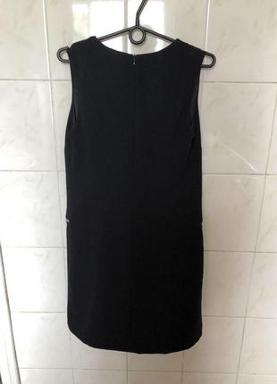 Черное платье прямого кроя с молниями zara2 фото