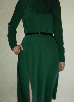 Сукня міді смарагдового кольору h&m