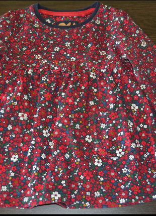 Платье с длинным рукавом на девочку 1-2 года 80-86 см