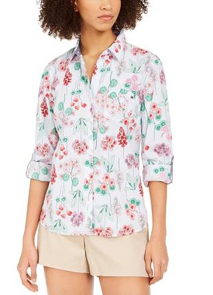 Оригінал з сша! сорочка у квітковий принт tommy hilfiger