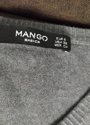 Базовый серый кардиган mango вискоза 5