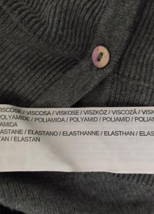 Базовый серый кардиган mango вискоза 7