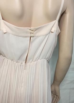 Шифоновое платье с плиссированной юбкой4 фото