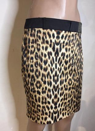 Леопардовая юбка-карандаш2 фото