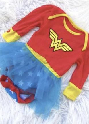Боді з спідницею з пачкою wonder woman 12 міс