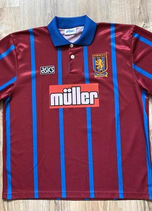 Вінтажна чоловіча футбольна джерсі asics aston villa 1993/1995 home football shirt