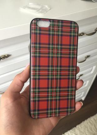 Чехол шотландка iphone 6+