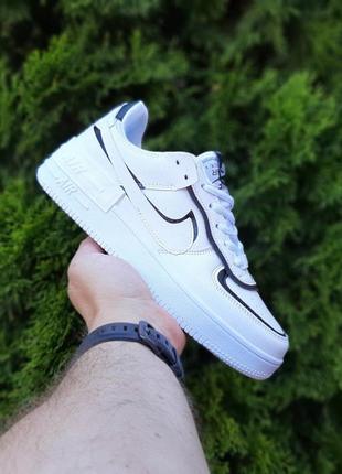 Женские легкие популярные кожаные кроссовки nike air force 1 shadow🆕найк аир форс🆕3 фото