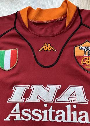 Винтажная футбольная форма рашгард italy as roma kappa home 2001