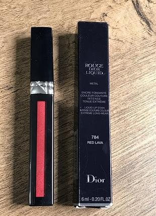 Блеск для губ dior rouge dior liquid metal 784