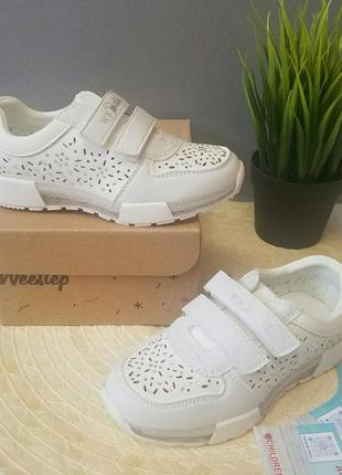 Белые кроссовки для девочки 27 28 29 30 31 32