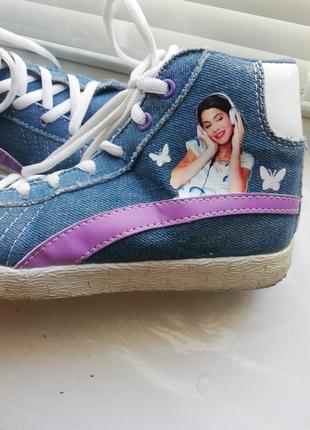 Кеди високі, текстильні, disney 34р устілка 22