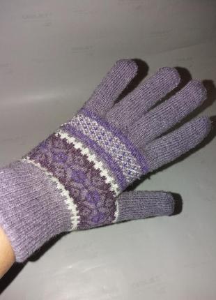 Красиві теплі рукавички1 фото