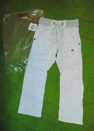 Класні літні джинси-штанги-трансформери next. 4 г, 104 см. нові.2 фото