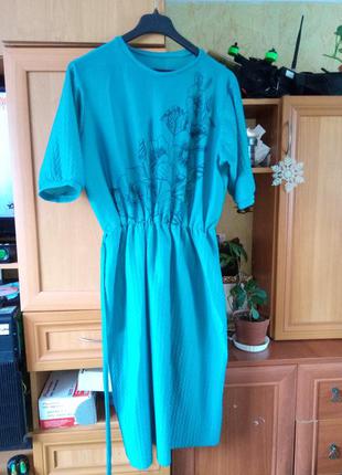 Літній бірюзове плаття 2