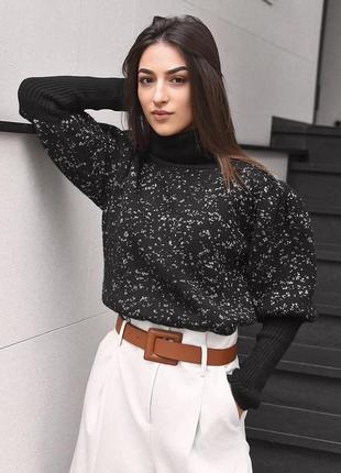 Чорний светр, чёрный свитер dilvin