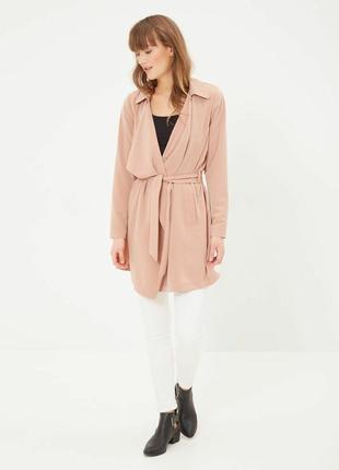 Базовый классический теракотовий тренч vero moda