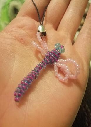 Брелоки стрекоза из бисера