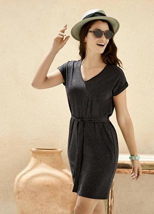 Легкое, серое, меланжевое платье esmara размер евро 36/38