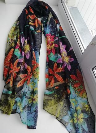 Фирменный испанский шарф палантин desigual!оригинал!!