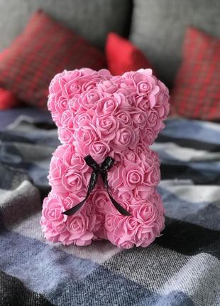 Мишка из роз ведмідь з троянд ведмедик3 фото